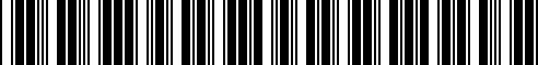 Barcode for 07147247495