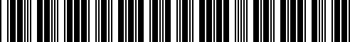 Barcode for 07149203445