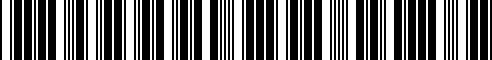 Barcode for 31126783443